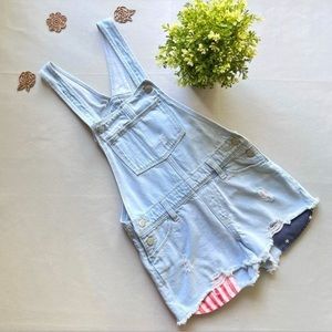 NEW Old Navy Short Overalls/Shortalls Patriotic Pocket